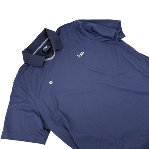 Kith Taylor Made Mens Navy Blue Golf Polo Shirt XL Short Sleeve